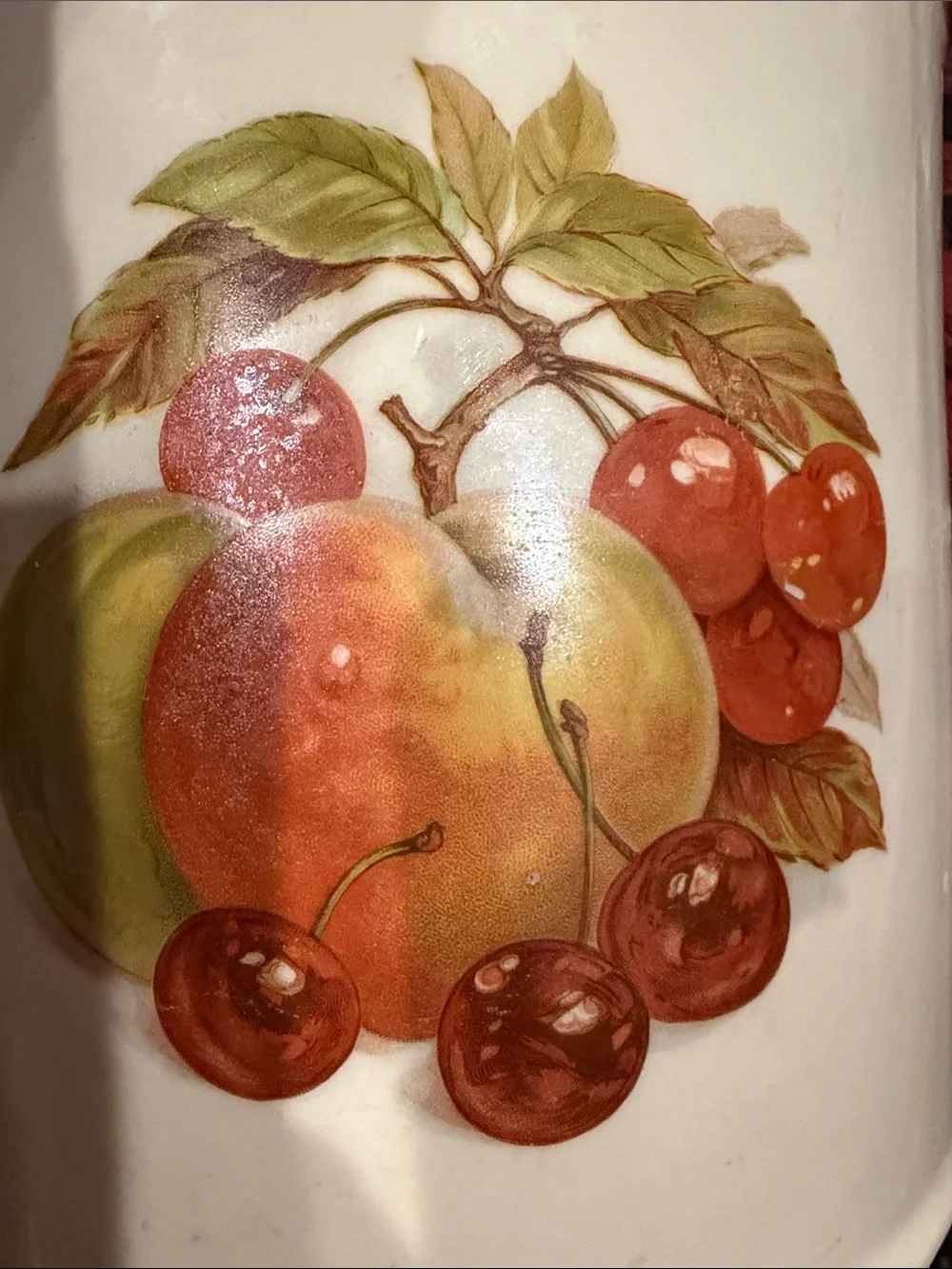 Vintage McCoy fruit festival pottery canister 254.